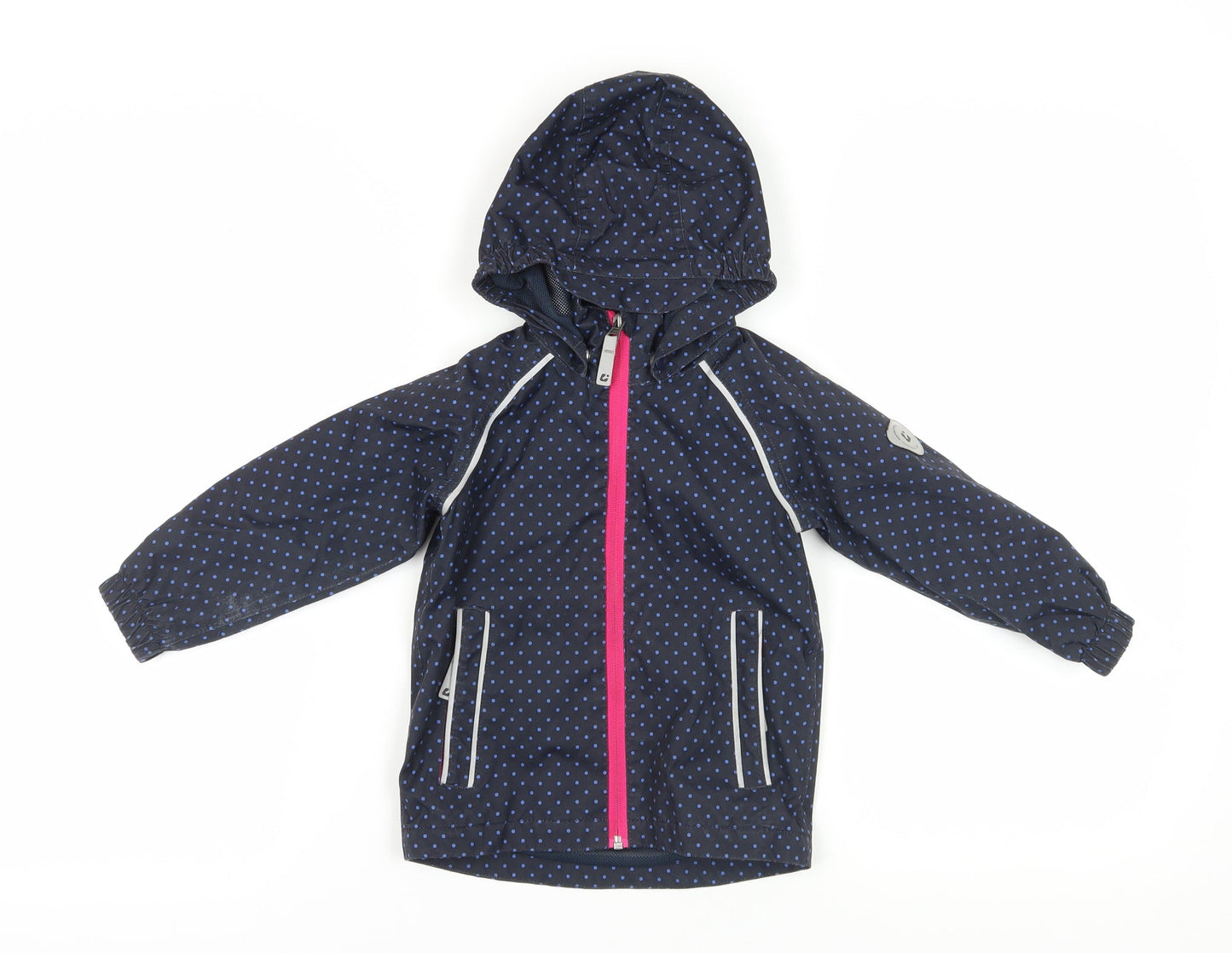 Killtec Blue Polka Dot Girls Rain Coat, 2 Years, Waterproof