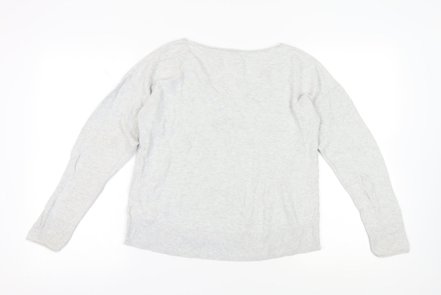 Gap Grey V-Neck Pullover Jumper, Size S