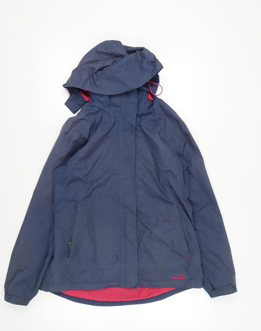 Peter Storm Blue Waterproof Parka Jacket Size 14