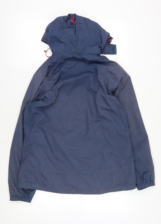 Peter Storm Blue Waterproof Parka Jacket Size 14