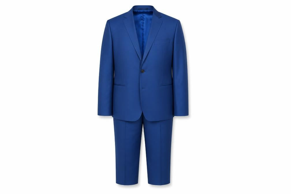 Mens 39.5 Chest Regular Magee Black Two-Button Blazer