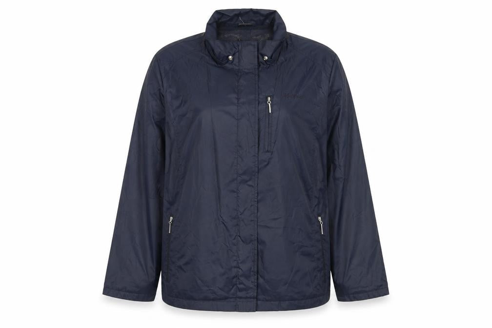 Maine New England Womens Blue Rain Coat Jacket Size 20 Zip