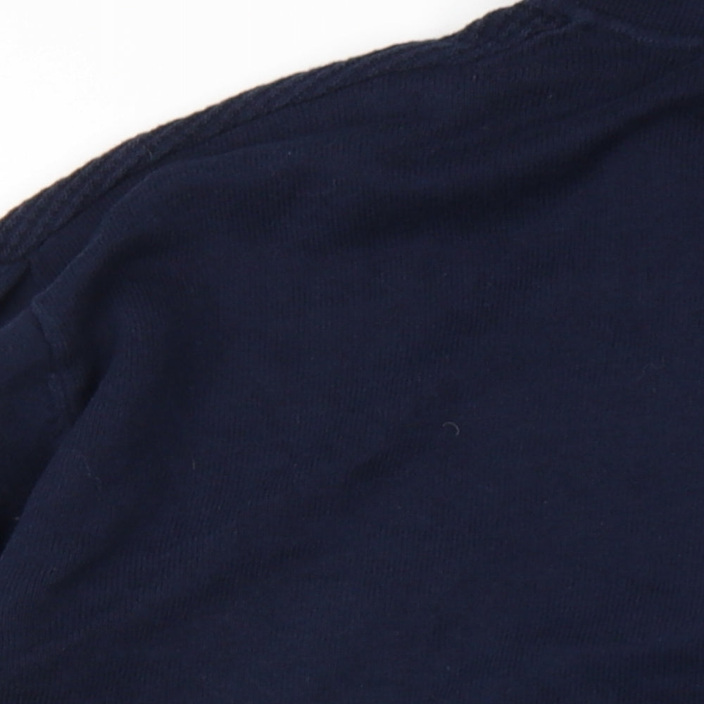 US Polo Assn. Mens Blue Collared Cotton Pullover Jumper Size 2XL Long Sleeve