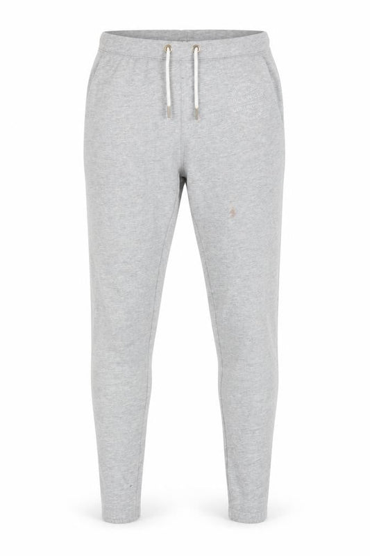 Jack Wills Mens Grey Cotton Jogger Trousers Size XS L30 in Regular Drawstring