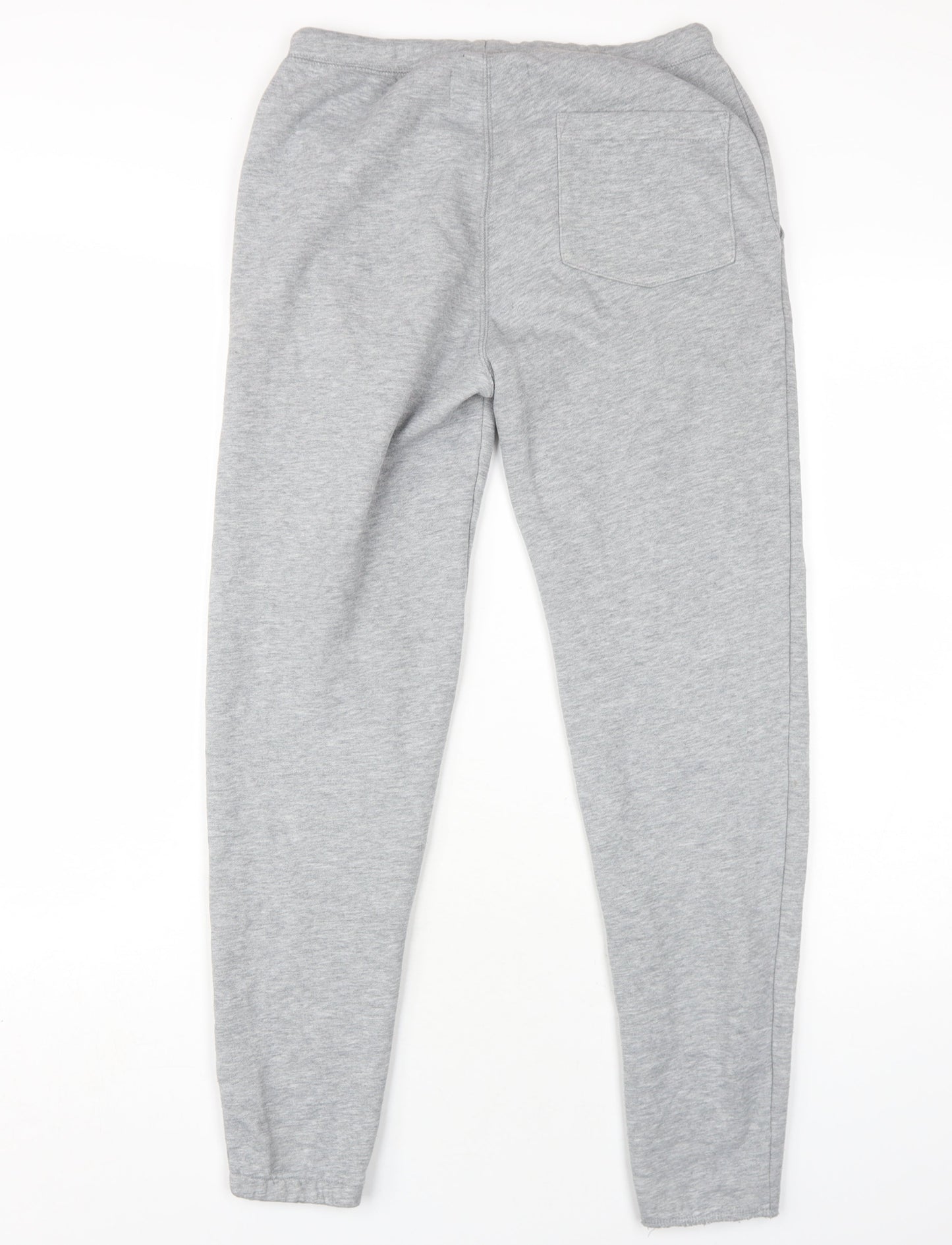 Jack Wills Mens Grey Cotton Jogger Trousers Size XS L30 in Regular Drawstring