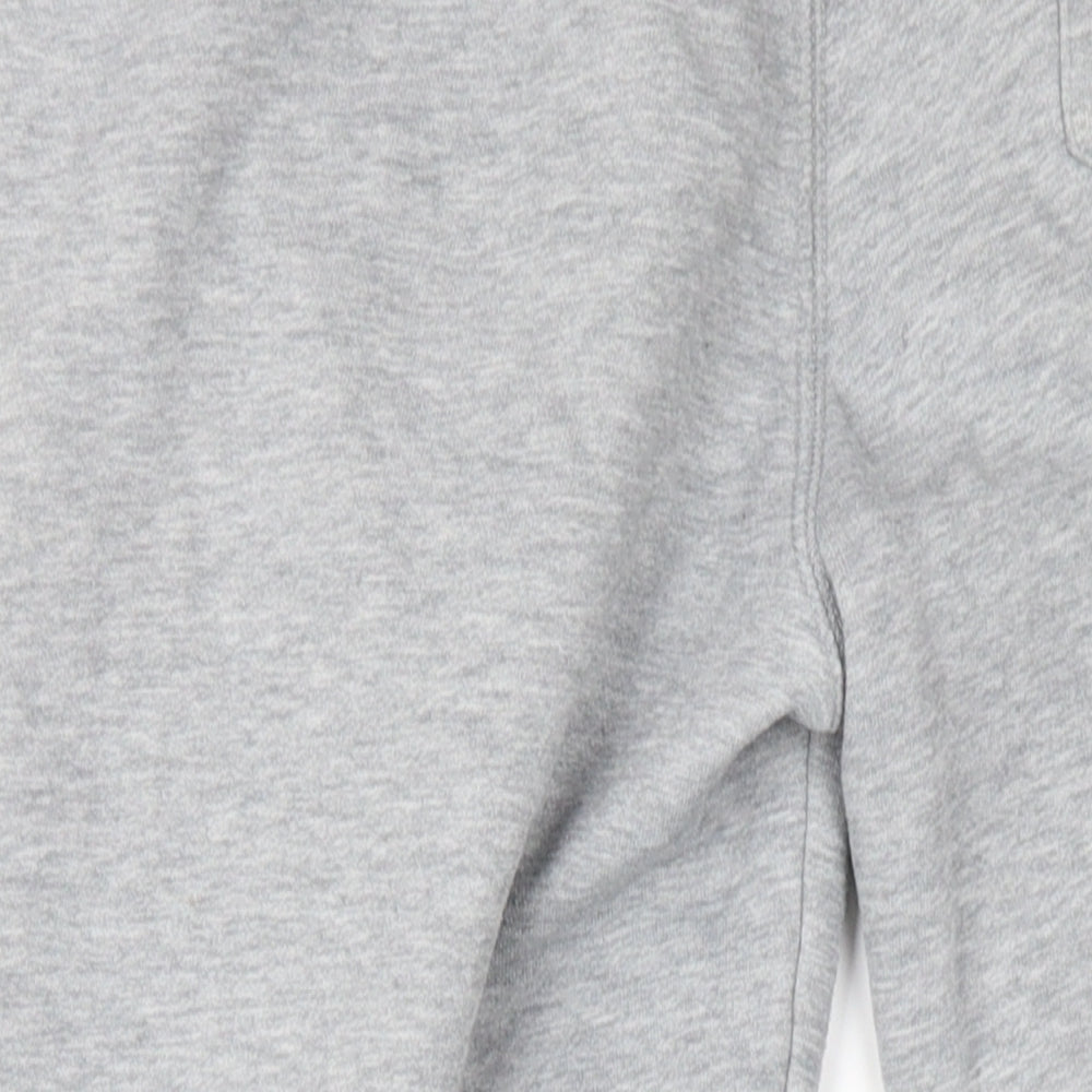 Jack Wills Mens Grey Cotton Jogger Trousers Size XS L30 in Regular Drawstring