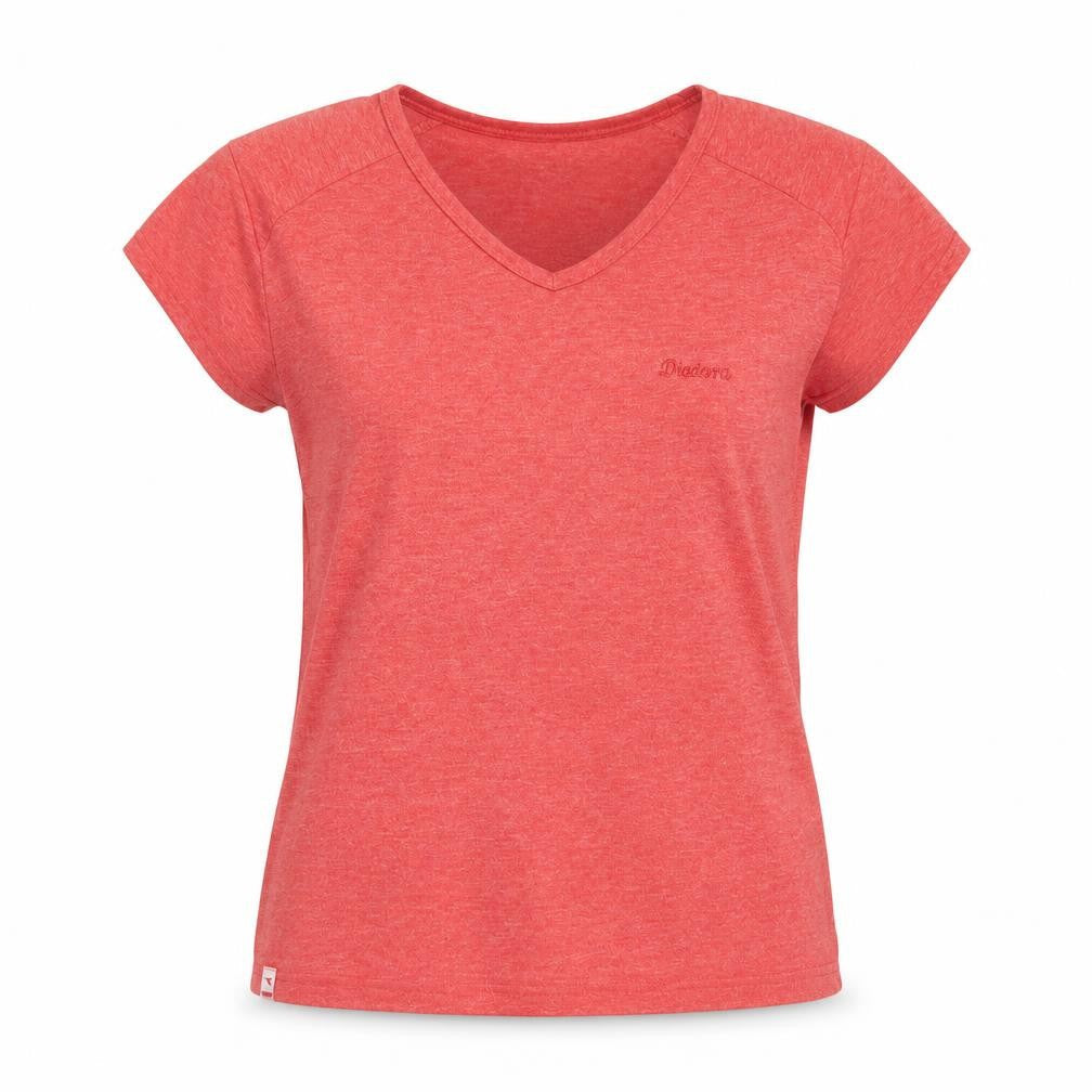 Womens UK Size 12 Diadora Red Patent Leather T-Shirt