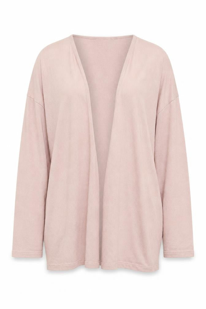 VERO MODA Womens Pink V-Neck Viscose Cardigan Jumper Size L