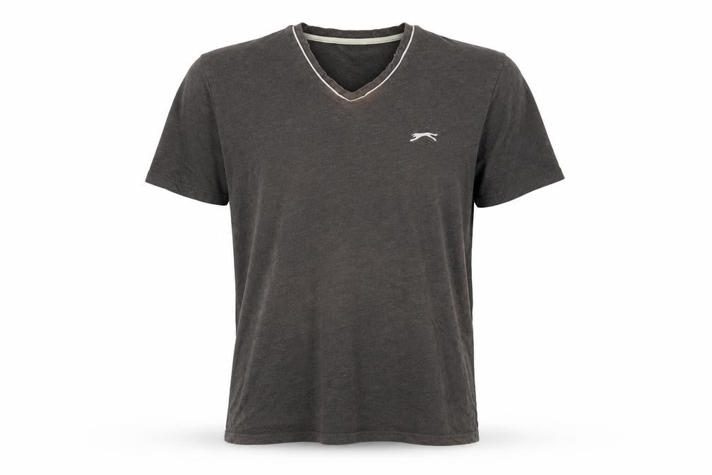 Mens UK Size L Slazenger Grey  Cotton T-Shirt