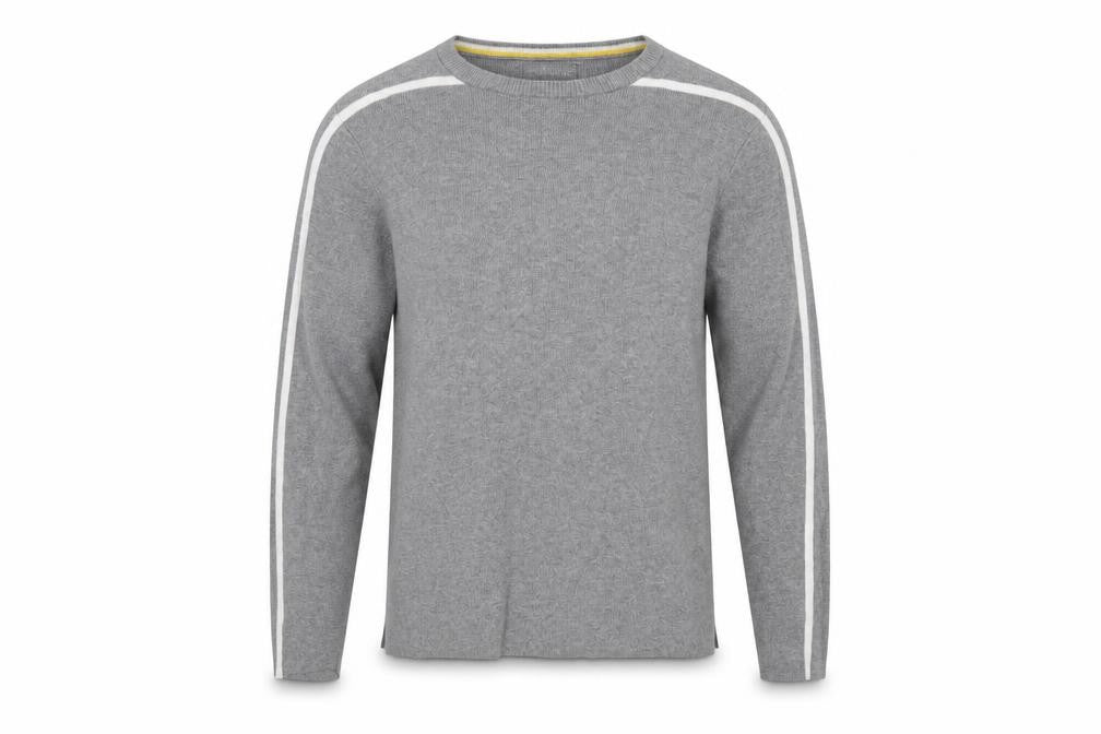 Blue Harbour Mens Grey Crew Neck Cotton Pullover Jumper Size M Long Sleeve
