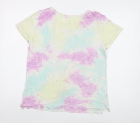 Gap Womens Multicoloured Cotton Basic T-Shirt Size S Crew Neck