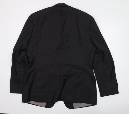 Boss Mens Grey Wool Jacket Suit Jacket Size 46 Regular