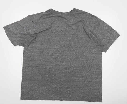 Guinness Mens Grey Cotton T-Shirt Size 2XL Crew Neck