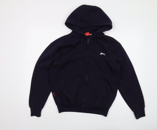 Slazenger Mens Blue Polyester Full Zip Hoodie Size XS