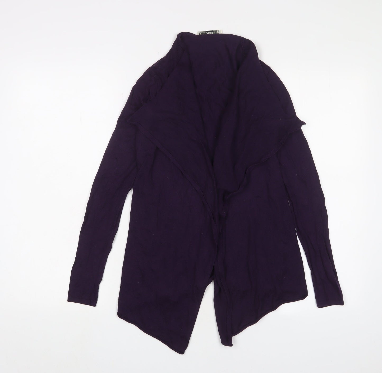 Oasis Womens Purple V-Neck Viscose Cardigan Jumper Size XS - Open