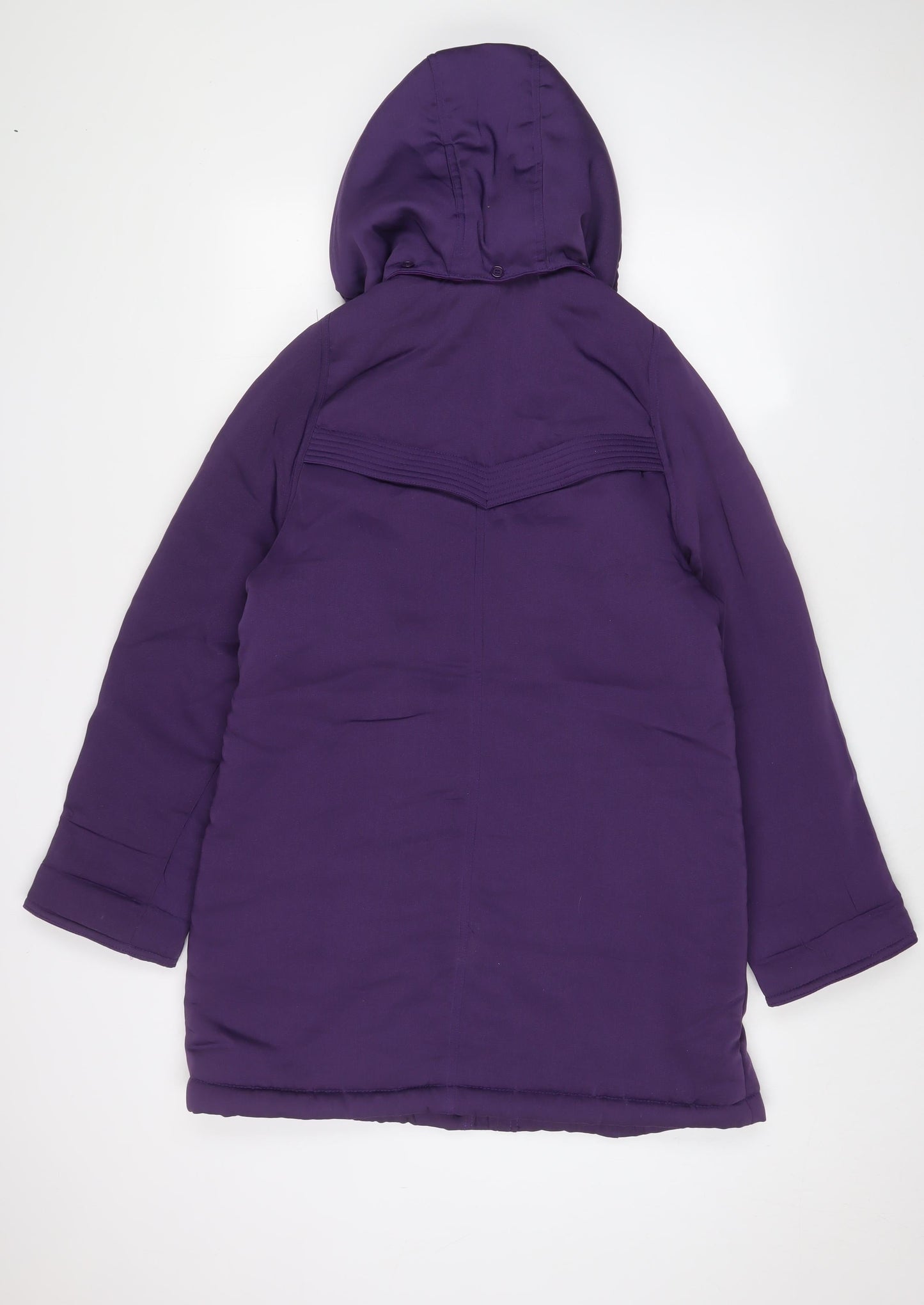 EWM Womens Purple Jacket Coat Size 12 Zip