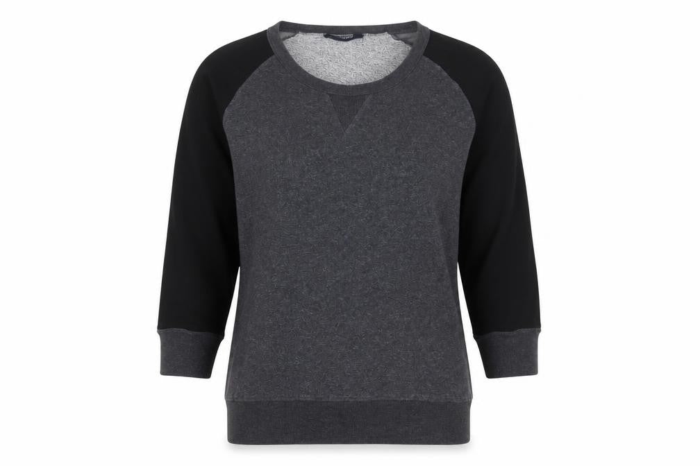 French Connection Womens Grey Scoop Neck Cotton Pullover Jumper Size L