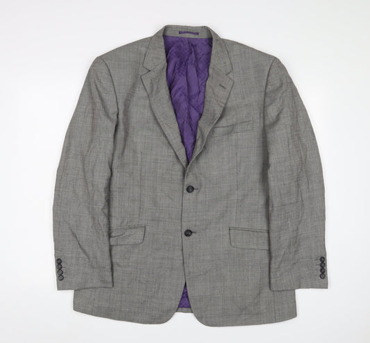 Skopes Mens Grey Polyester Jacket Suit Jacket Size 44 Regular