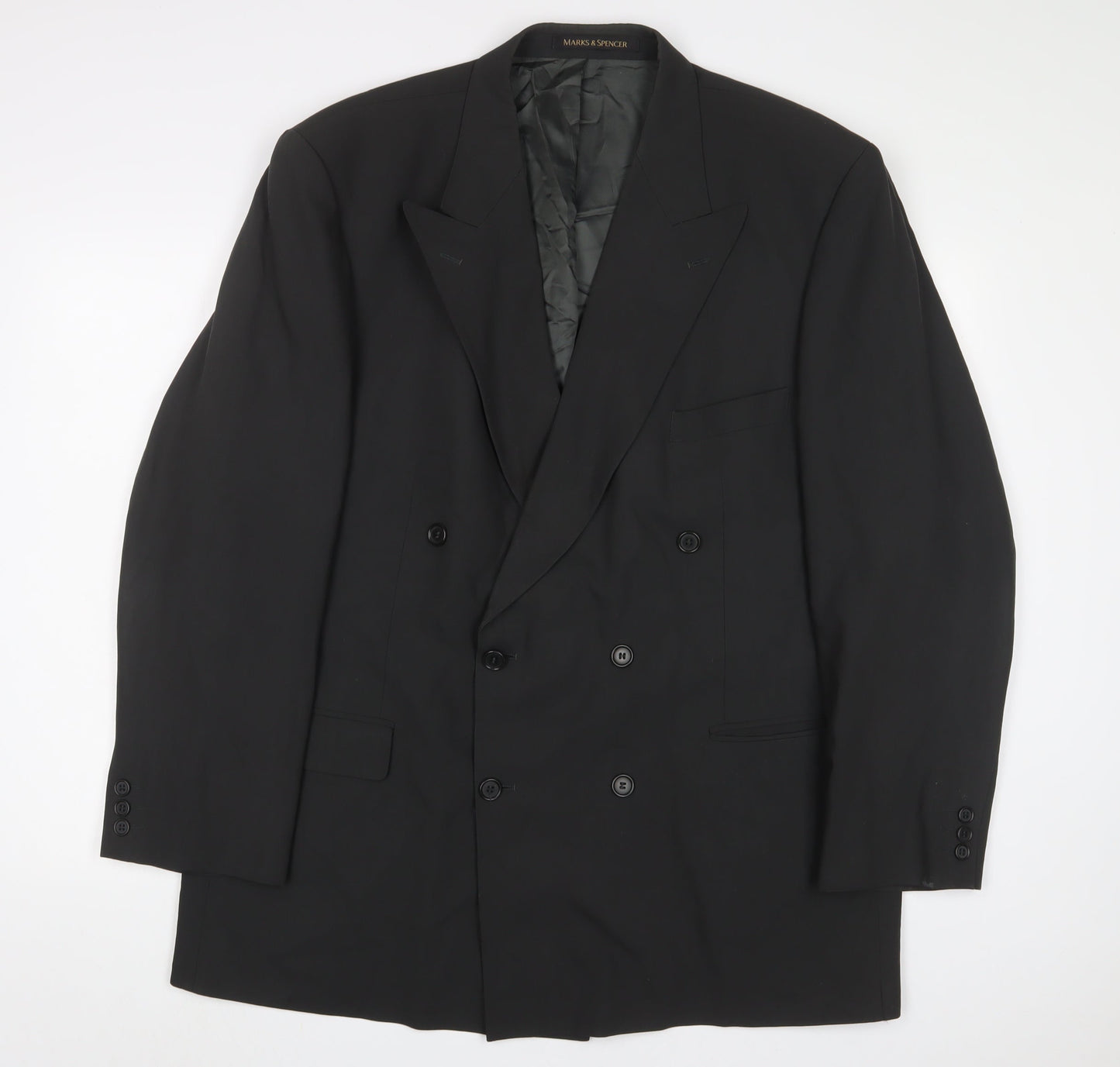 Marks and Spencer Mens Grey Wool Jacket Suit Jacket Size 46 Regular