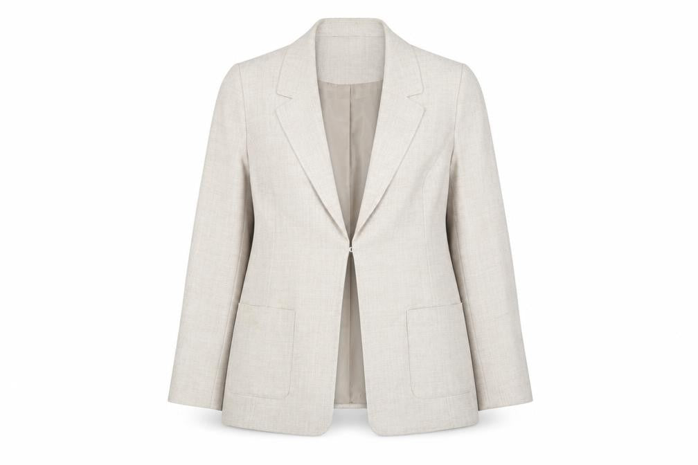 EWM Womens Grey Jacket Blazer Size 18 Hook & Eye