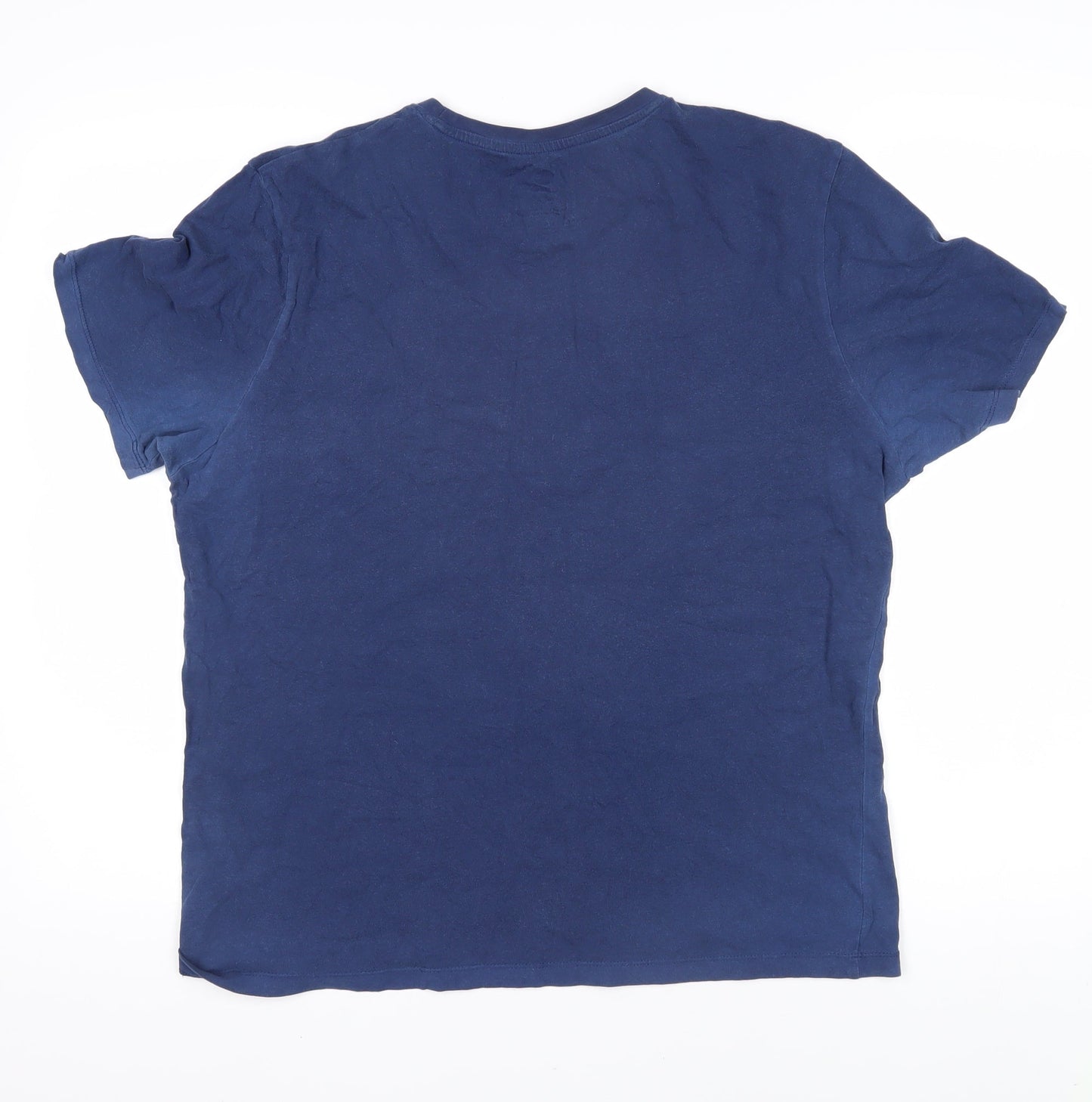 Team GB Mens Blue Cotton T-Shirt Size M Round Neck - Team GB Tokyo
