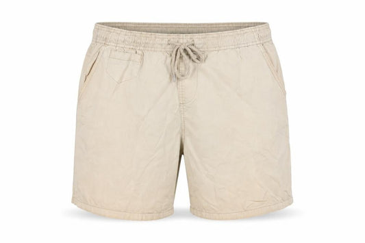 Brave Soul Mens Beige Cotton Bermuda Shorts Size L Regular Drawstring - Elasticated waist