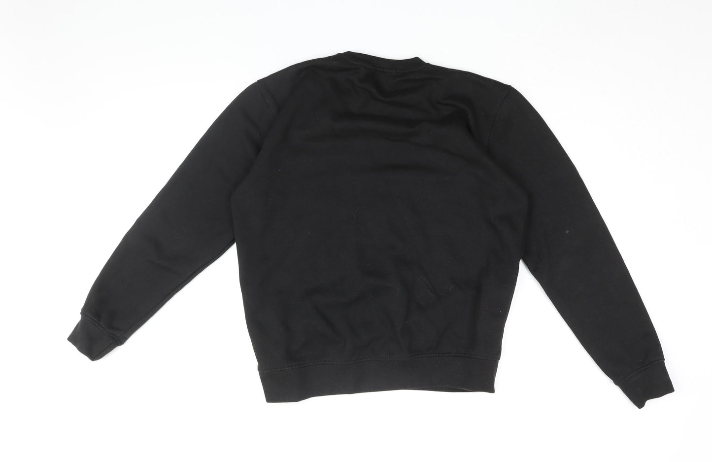 PRETTYLITTLETHING Womens Black Cotton Pullover Sweatshirt Size S Pullover