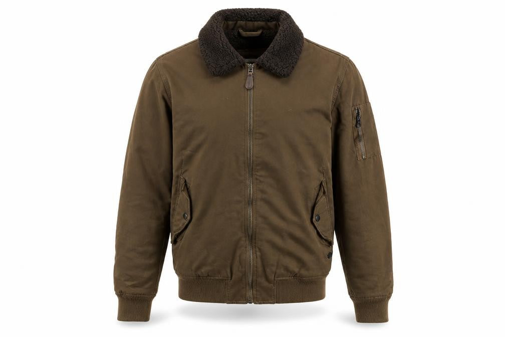 Pull&Bear Mens Brown Jacket Size S Zip