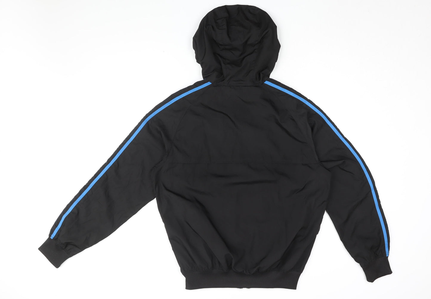Lonsdale Mens Black Polyester Full Zip Hoodie Size S