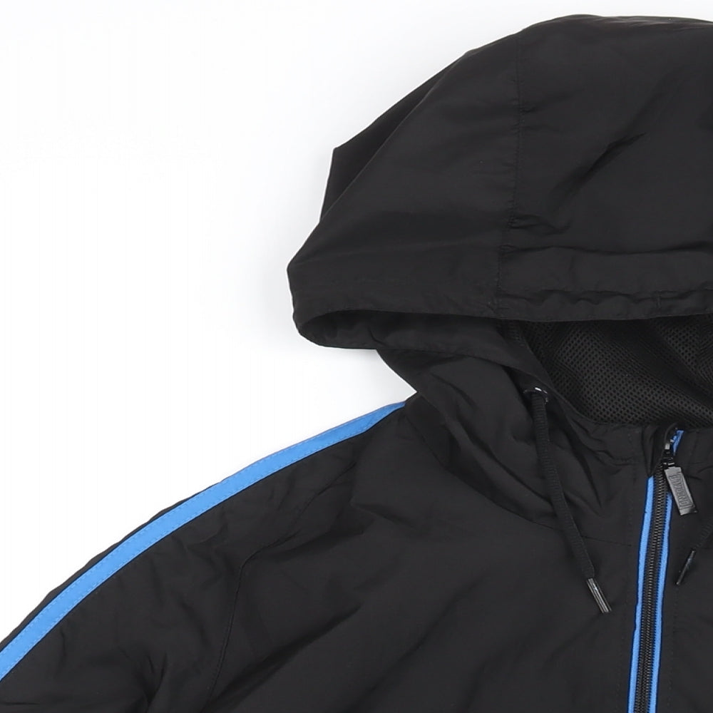 Lonsdale Mens Black Polyester Full Zip Hoodie Size S