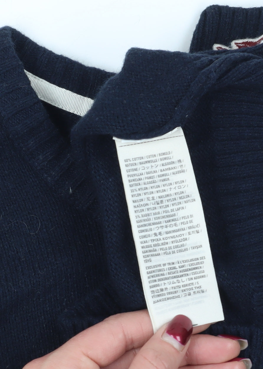 Hollister Women's Blue Pullover Jumper, Medium