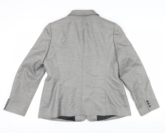 Planet Women’s Grey Blazer Size 14 Viscose Wool