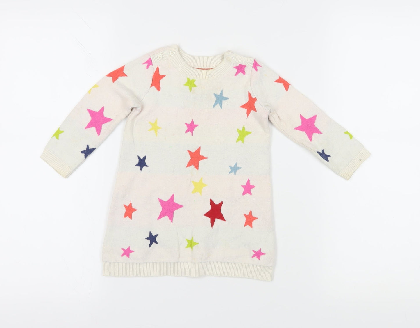 Gap Unisex Baby Multicoloured Star Jumper 12-18M Pullover