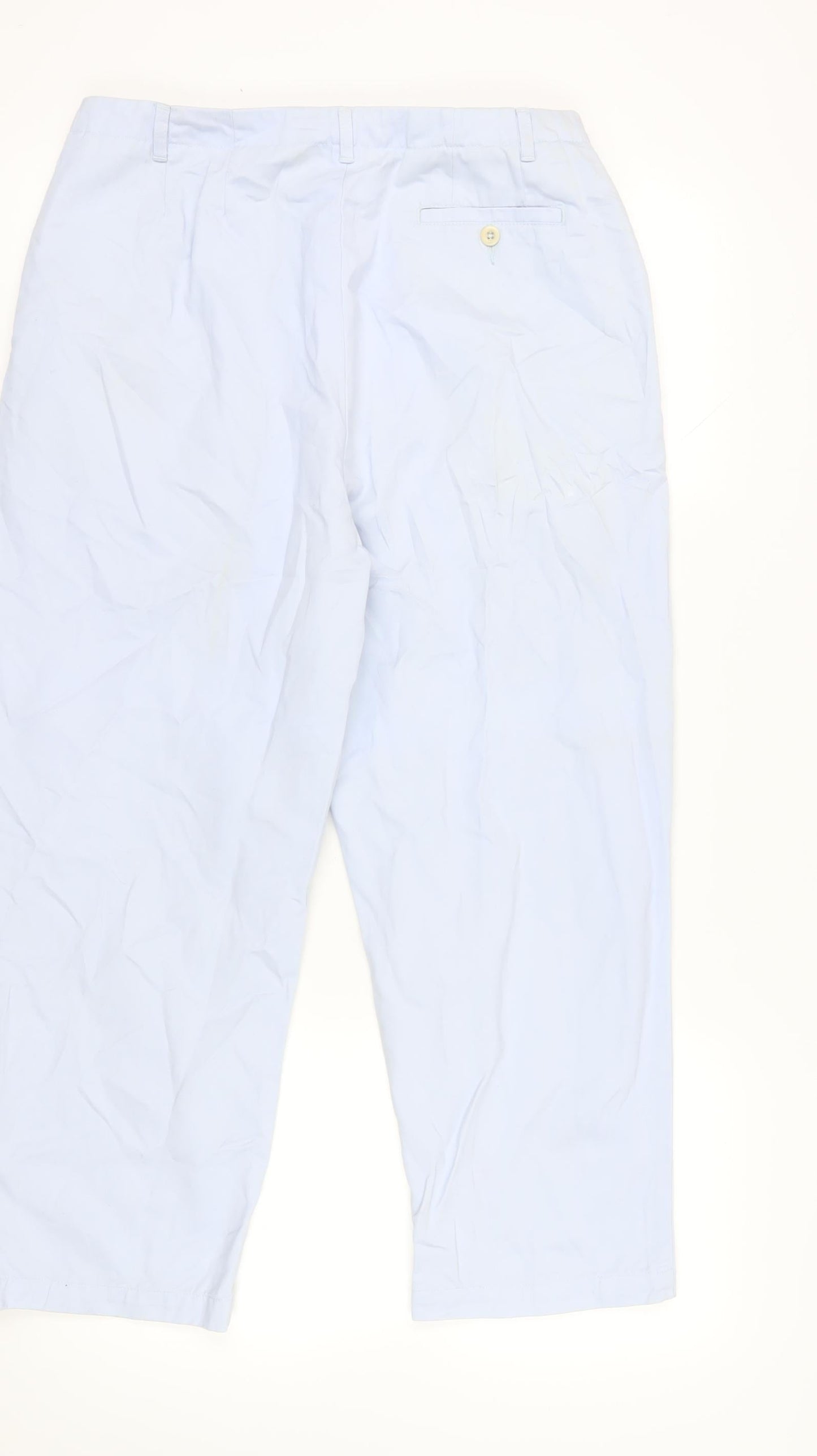 Lands' End Women's Blue Chino Trousers Size 14