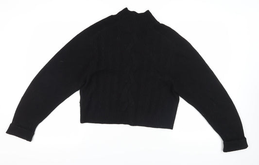 Karen Millen Women's Black Wool Pullover Jumper