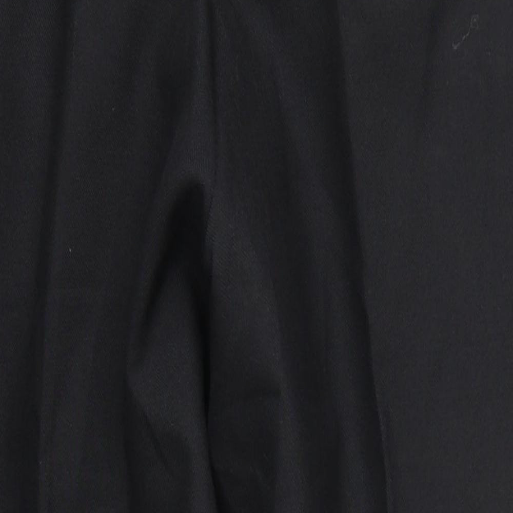 Dunn & Co Mens Black Wool Tuxedo Suit Trousers Size 34 Regular