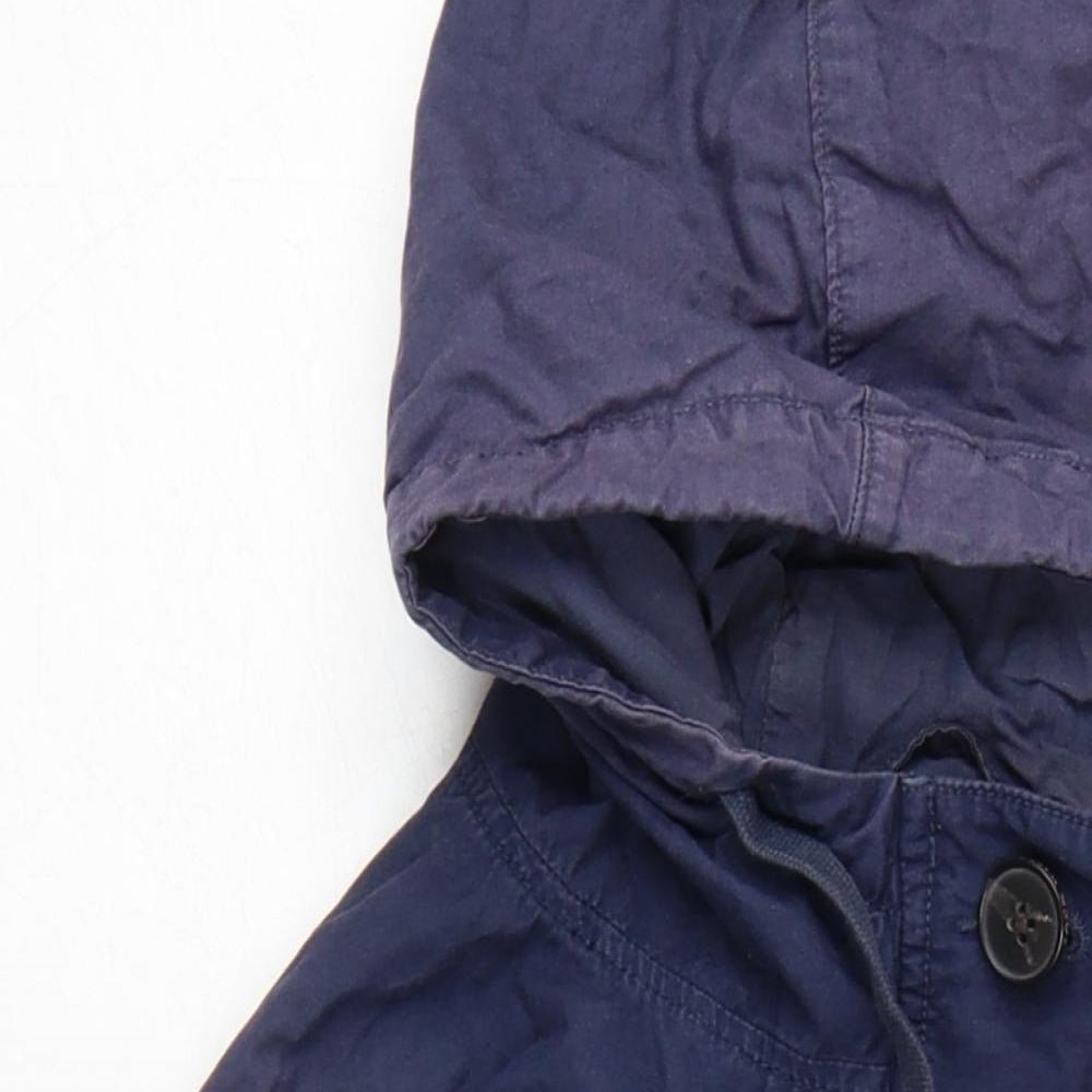 Jack Wills Womens Blue Jacket Coat Size 10 Zip