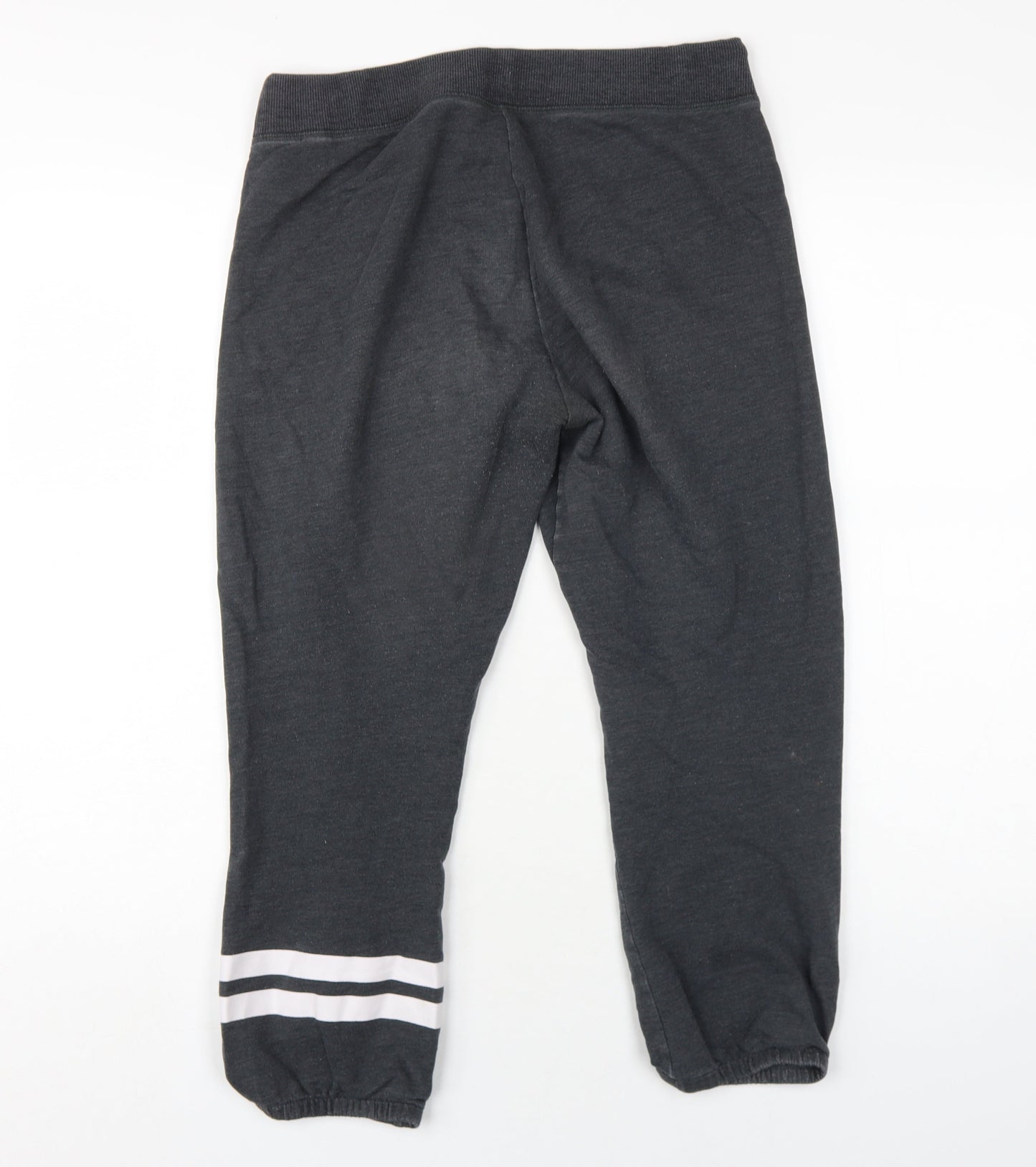 Victoria's Secret Womens Grey Cotton Jogger Trousers Size S L23 in Regular Drawstring