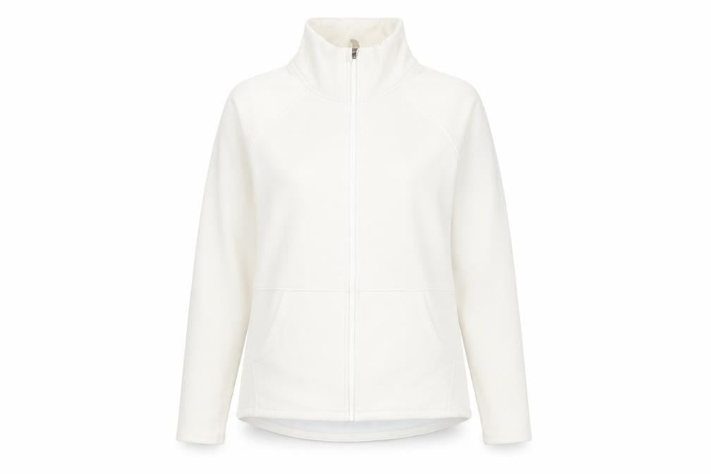Womens UK XL Regular Sketchers White Full Zip Sweatshirt