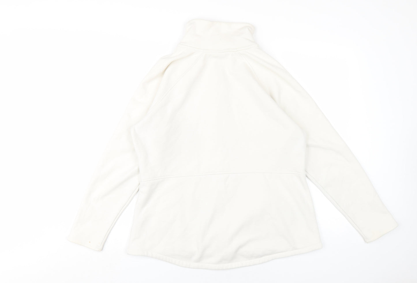 Sketchers Womens White Cotton Full Zip Sweatshirt Size XL Zip