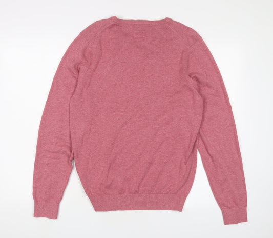 Jeff Banks Men's Pink Cotton Pullover, Size S