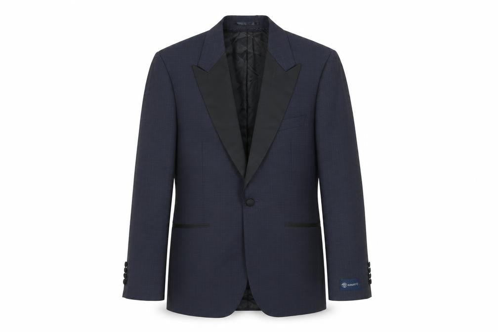 Mens 38 Chest Regular Jaeger Blue One-Button Blazer