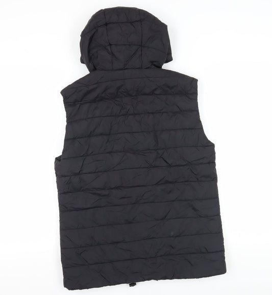 Blend Men's Black Puffer Waistcoat - Size M