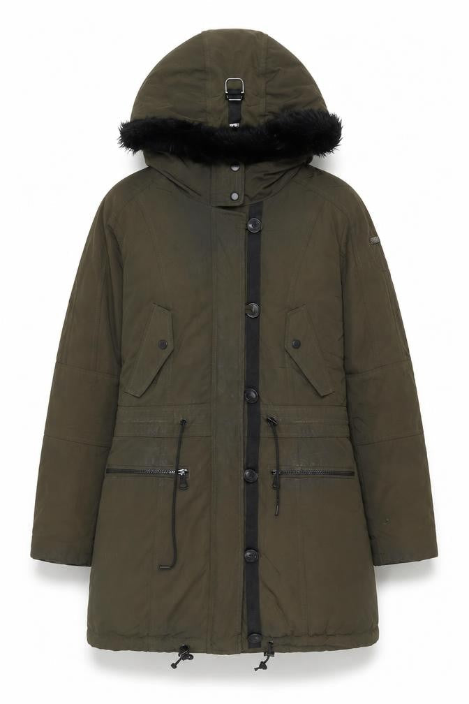 Marc New York Women's Green Parka Coat S