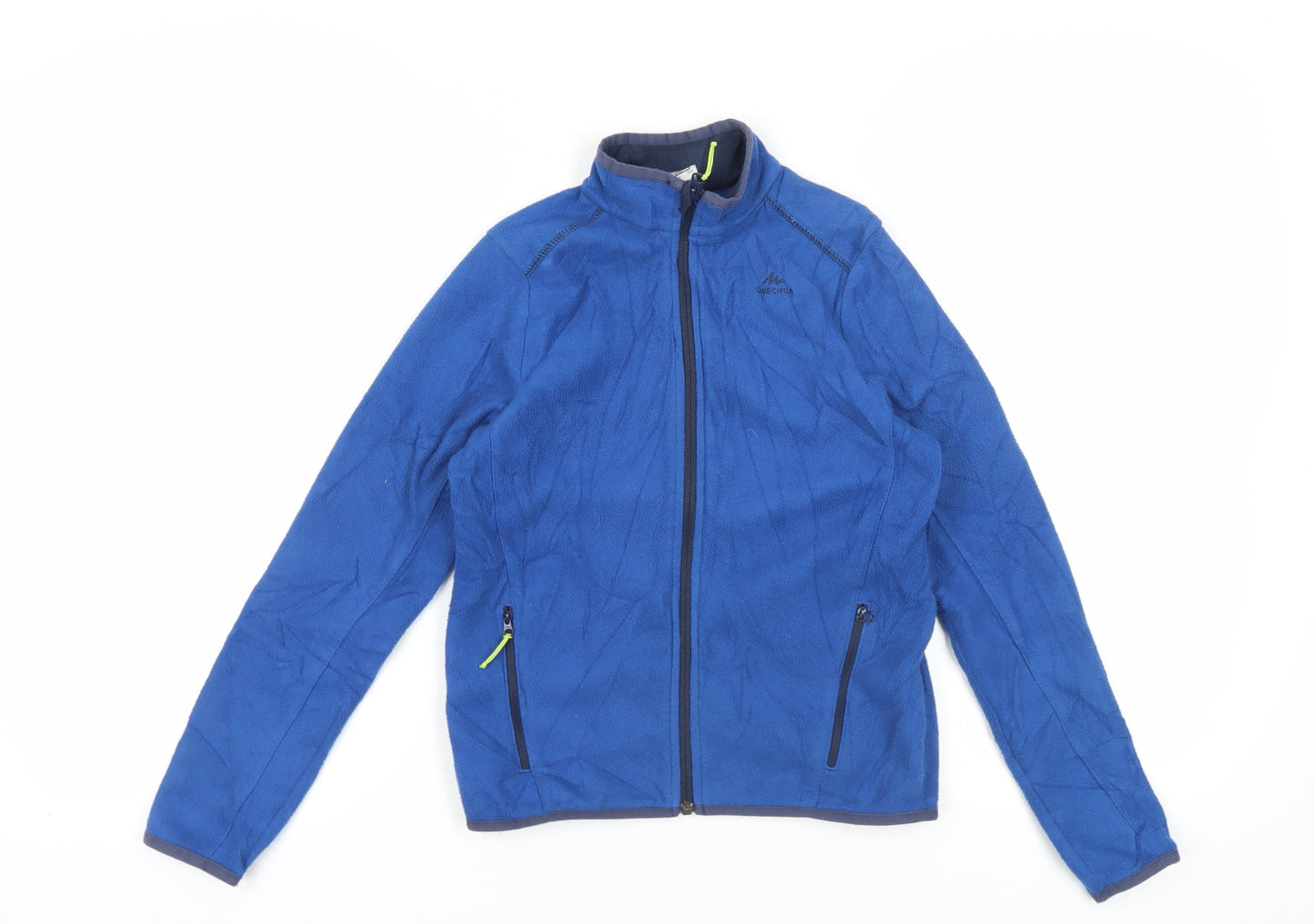 Decathlon Boys Blue Polyester Jacket 10-11Y - Full Zip Winter Casual