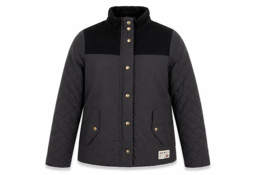 Womens UK Size 6 Regular Jack Wills Black Polyester Jacket