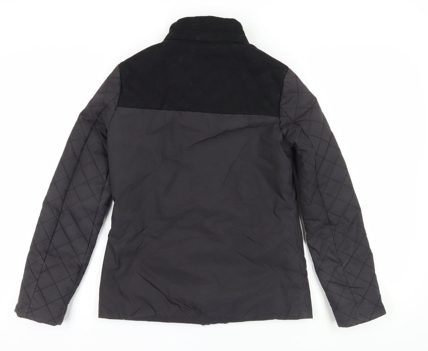 Jack Wills Women's Black Quilted Jacket, Size 6