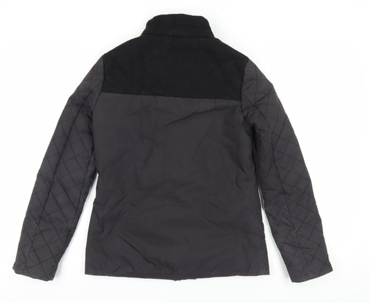 Jack Wills Women's Black Quilted Jacket, Size 6
