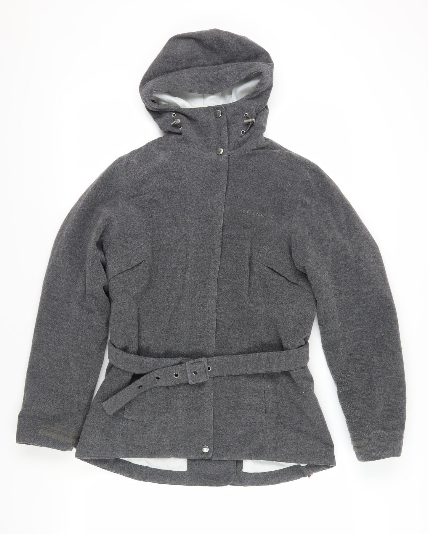 Tenson Women's Grey Parka Jacket Waterproof Size 6