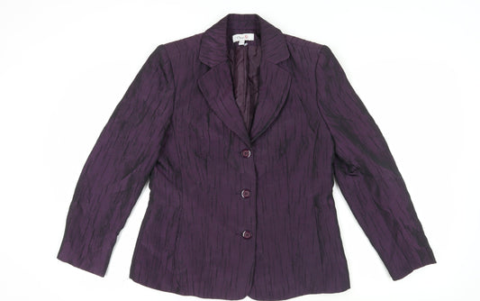 Oscar B. Women's Purple Blazer Size 14 Formal
